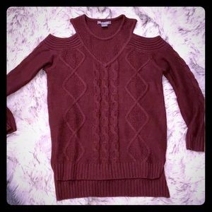 Maroon Sweater dress/top